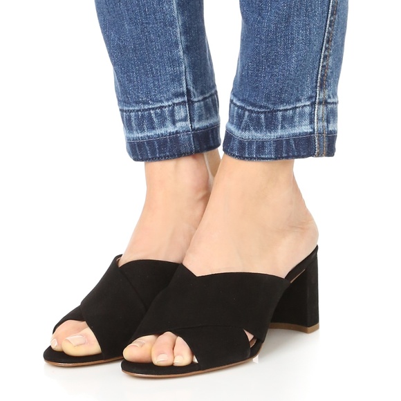 suede mule sandals